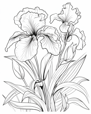 Iris printable pages