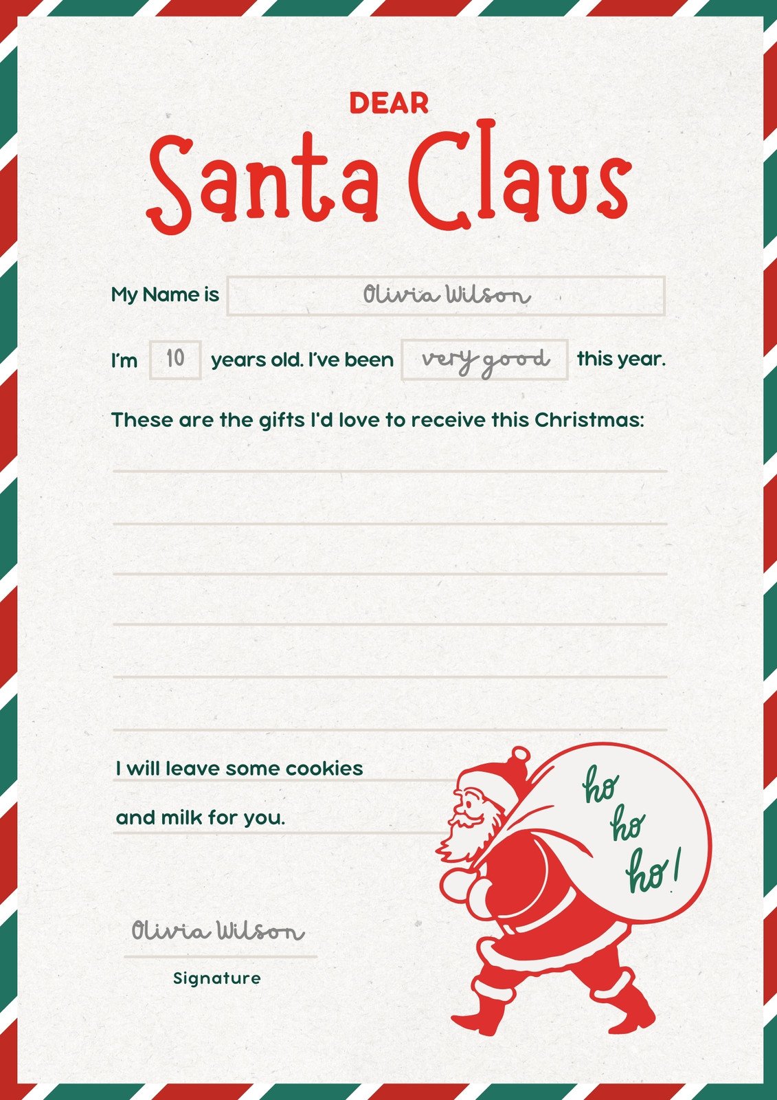 Free printable santa letter templates you can customize