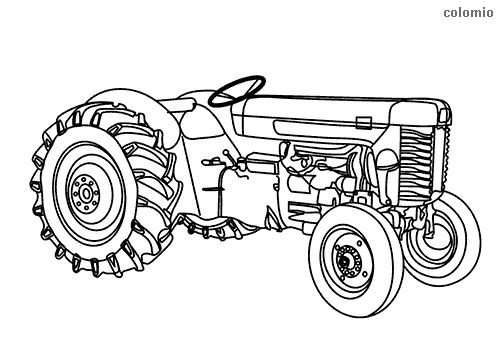 Classic tractor coloring page tractor coloring pages stitch coloring pages coloring pages