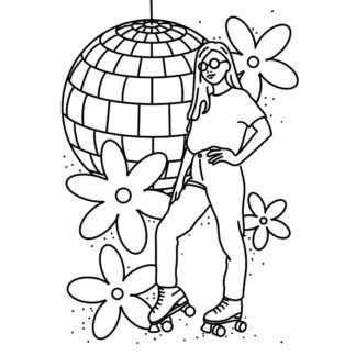 Retro nostalgia free colouring pages