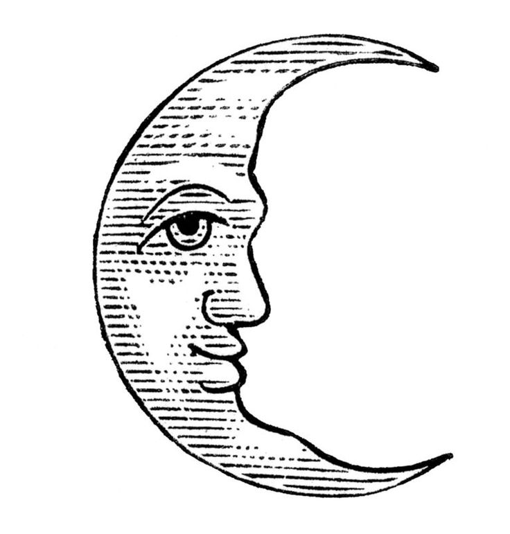 Man in the moon clipart moon art moon coloring pages graphics fairy