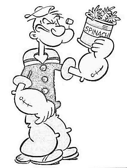 Popeye coloring pages coloring pages vintage coloring books cute coloring pages