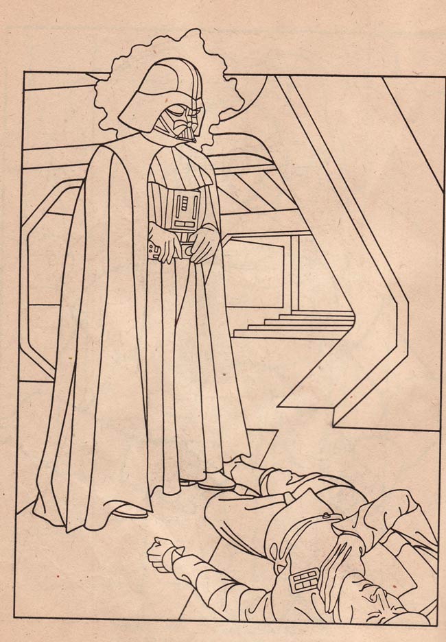 Make your own star wars adventure with vintage s coloring pages