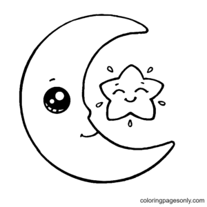 Moon coloring pages printable for free download