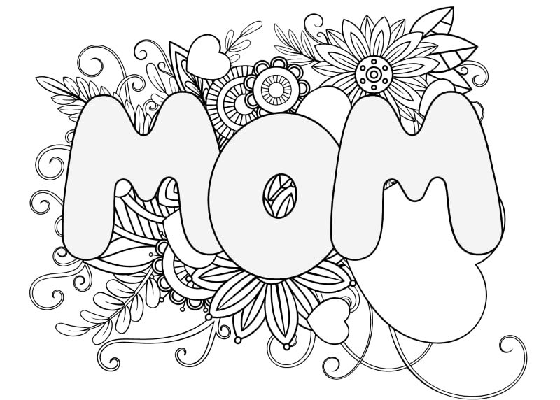 Free printable mothers day cards to color