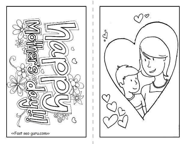 Happy mothers day cards to print and color mothers day cards mothers day coloring pages free kids coloring pages