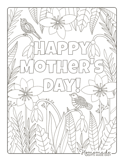 Free printable mothers day coloring pages for kids