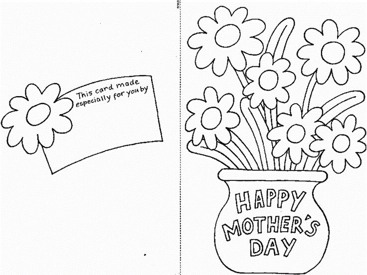 Free printable mothers day cards to color mothers day coloring cards mothers day coloring pages happy mothers day card