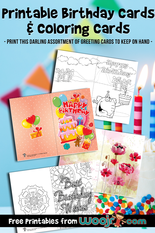 Printable birthday cards and coloring cards woo jr kids activities childrens publishing