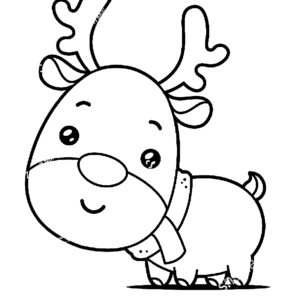 Reindeer coloring pages printable for free download