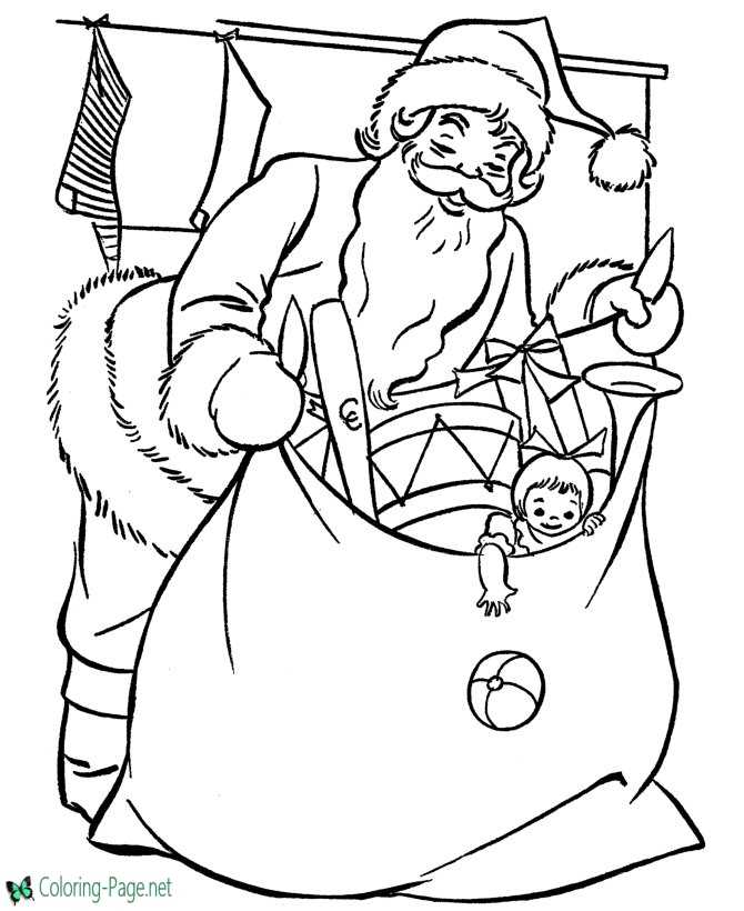 Christmas coloring pages