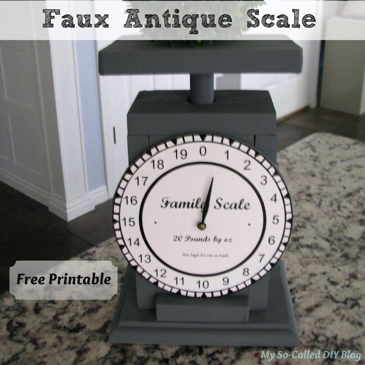 Faux antique scale free printable farmhouse diy projects diy dollar tree decor diy kitchen decor