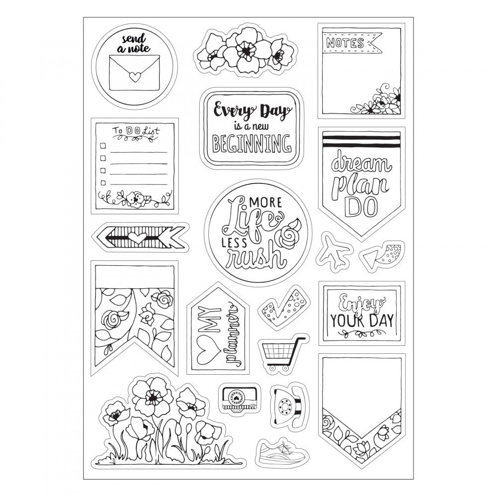 Sizzix coloring stickers