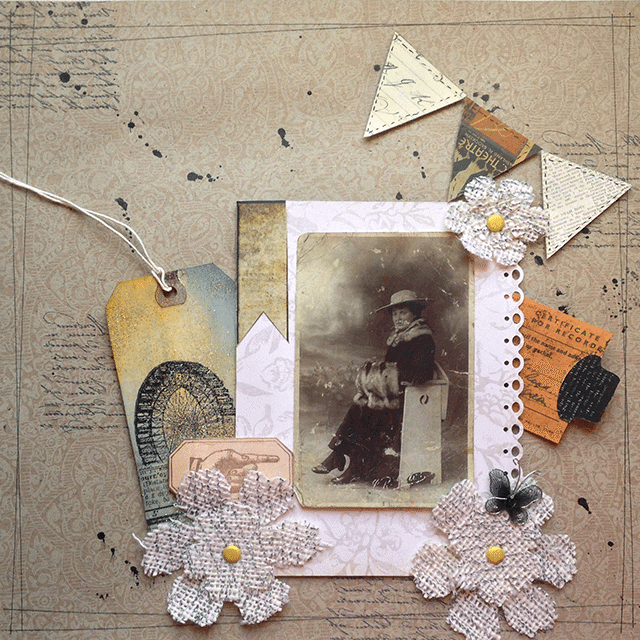 Scrapbooking vintage photos with style and flare