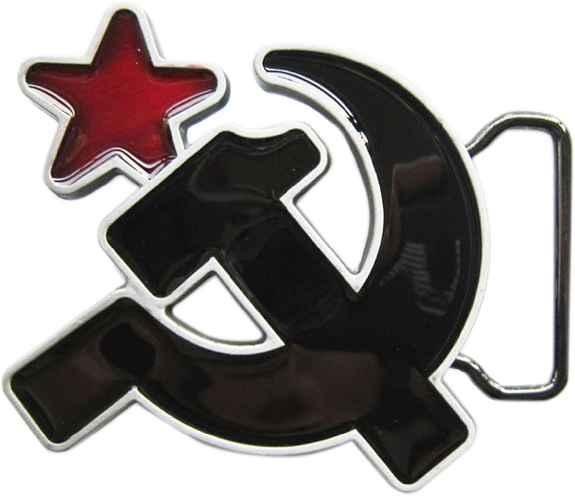 Jeans friend enamel soviet hammer and sickle vintage belt buckle clothing shoes jewelry