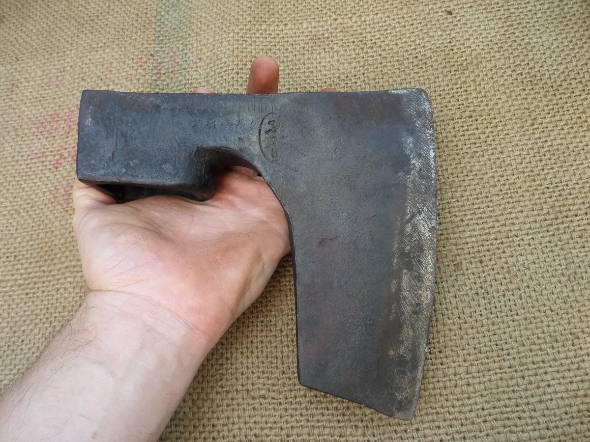 Munist symbol sickle and hammer vintage bearded felling axe head hatchet