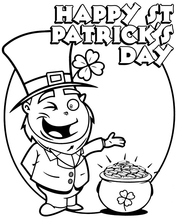 Print st patricks day coloring pages