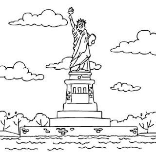 Statue of liberty coloring pages coloring pages statue of liberty art handouts