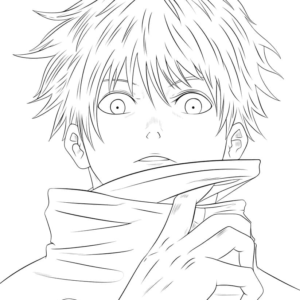 Jujutsu kaisen coloring pages printable for free download