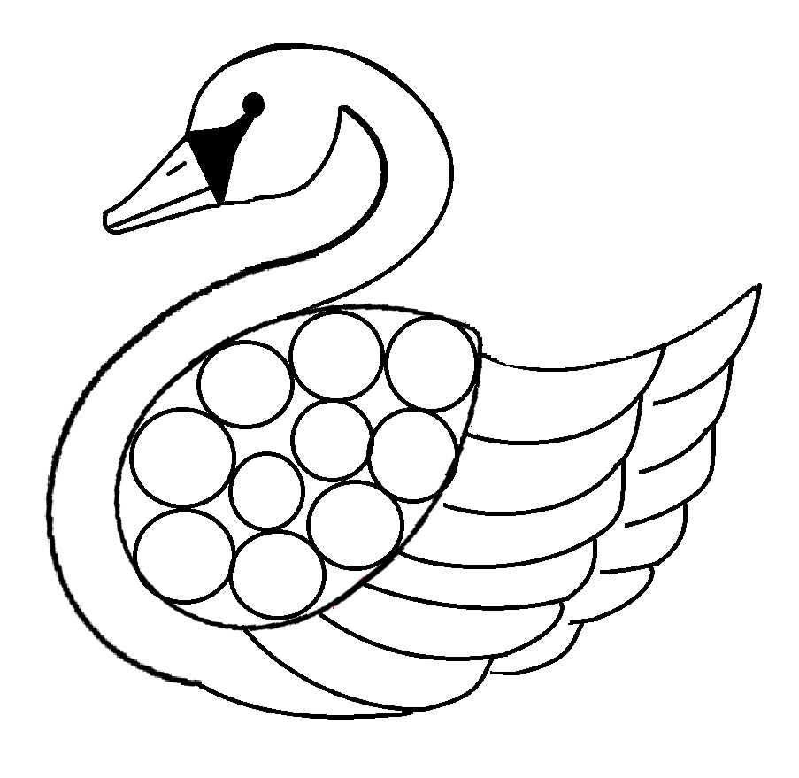 Swan coloring pages