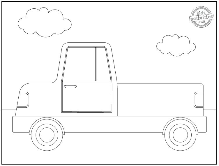 Free printable truck coloring pages kids activities blog