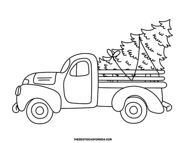 Christmas tree coloring pages free printables