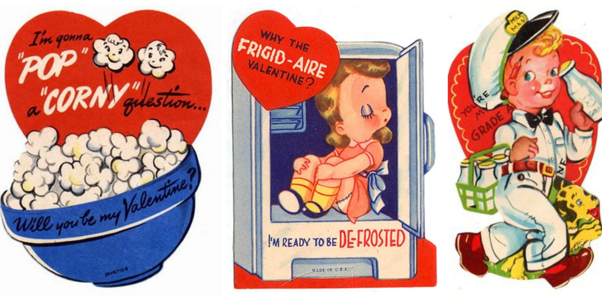 Vintage valentines day cards