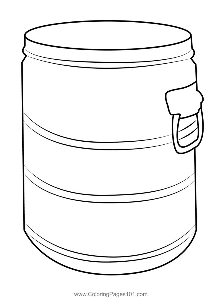 Old barrel coloring page coloring pages everyday objects color