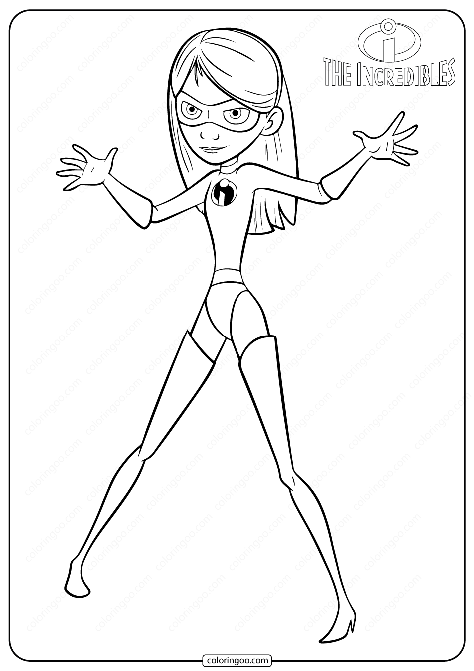 Disney the incredibles violet the incredibles disney coloring pages coloring pages