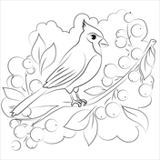 Northern cardinal coloring pages free coloring pages