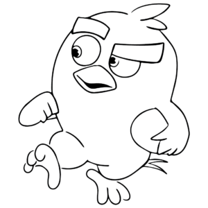 Red angry bird coloring pages printable for free download