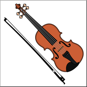 Clip art violin color i