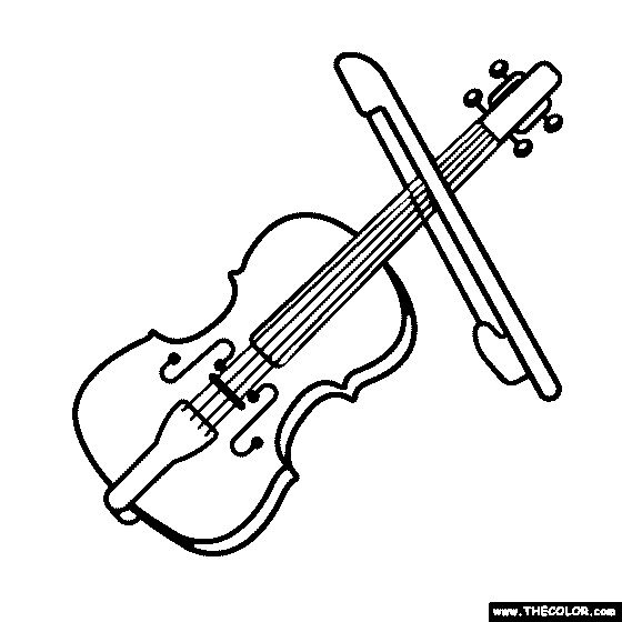 Usical instruents coloring pages