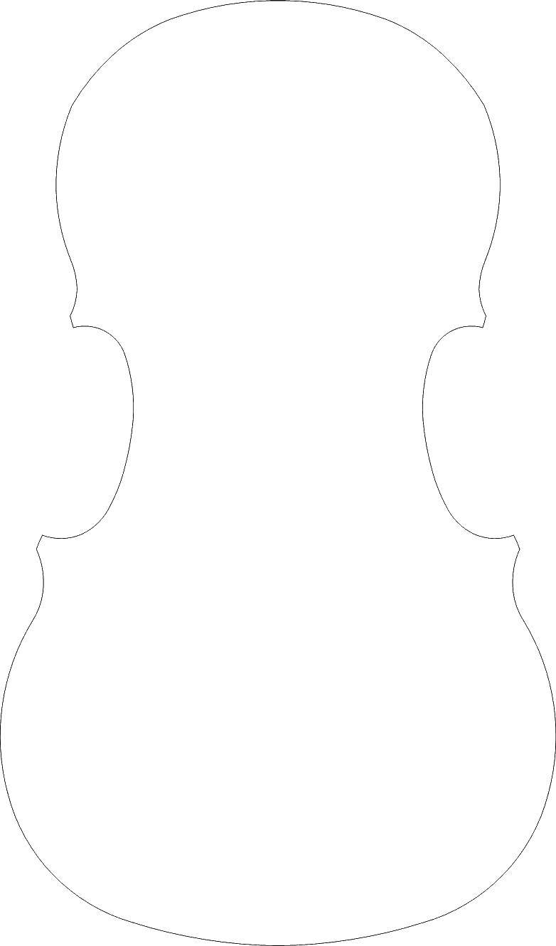 Online coloring pages violin coloring the outline of the violin the outline for cutting
