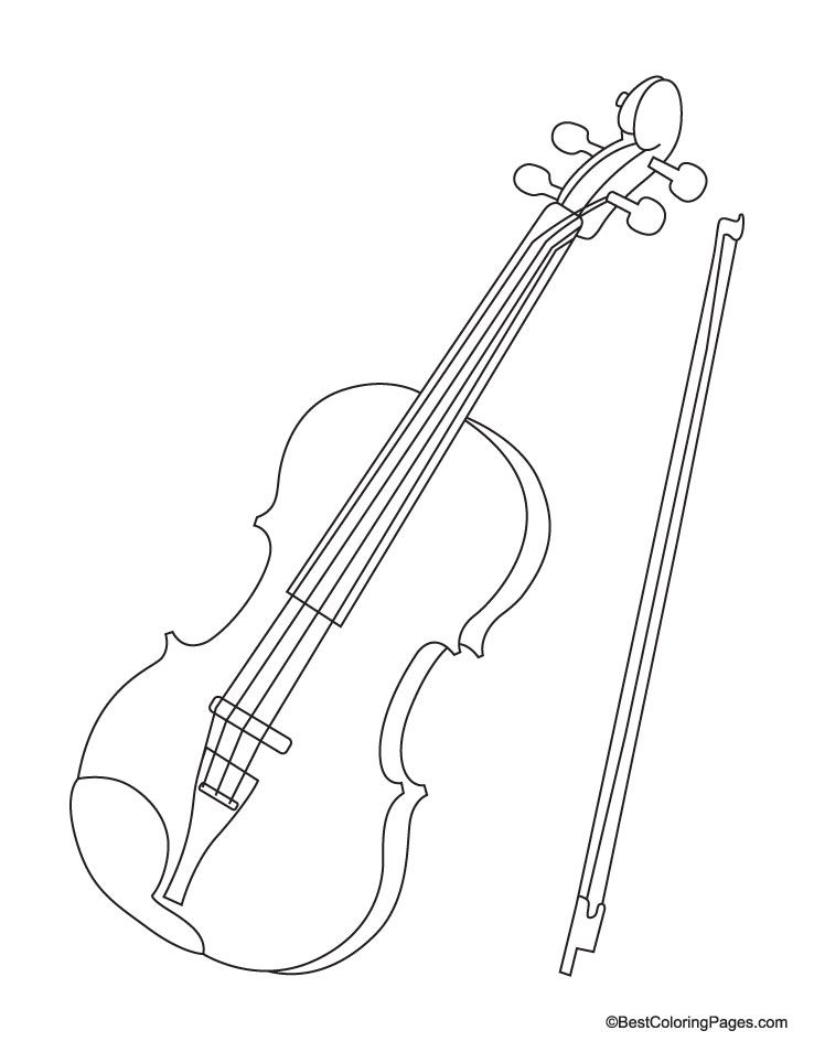 Violin coloring page download free violin coloring page for kids dibujos de instrumentos musicales instrumentos musicales pãginas para colorear