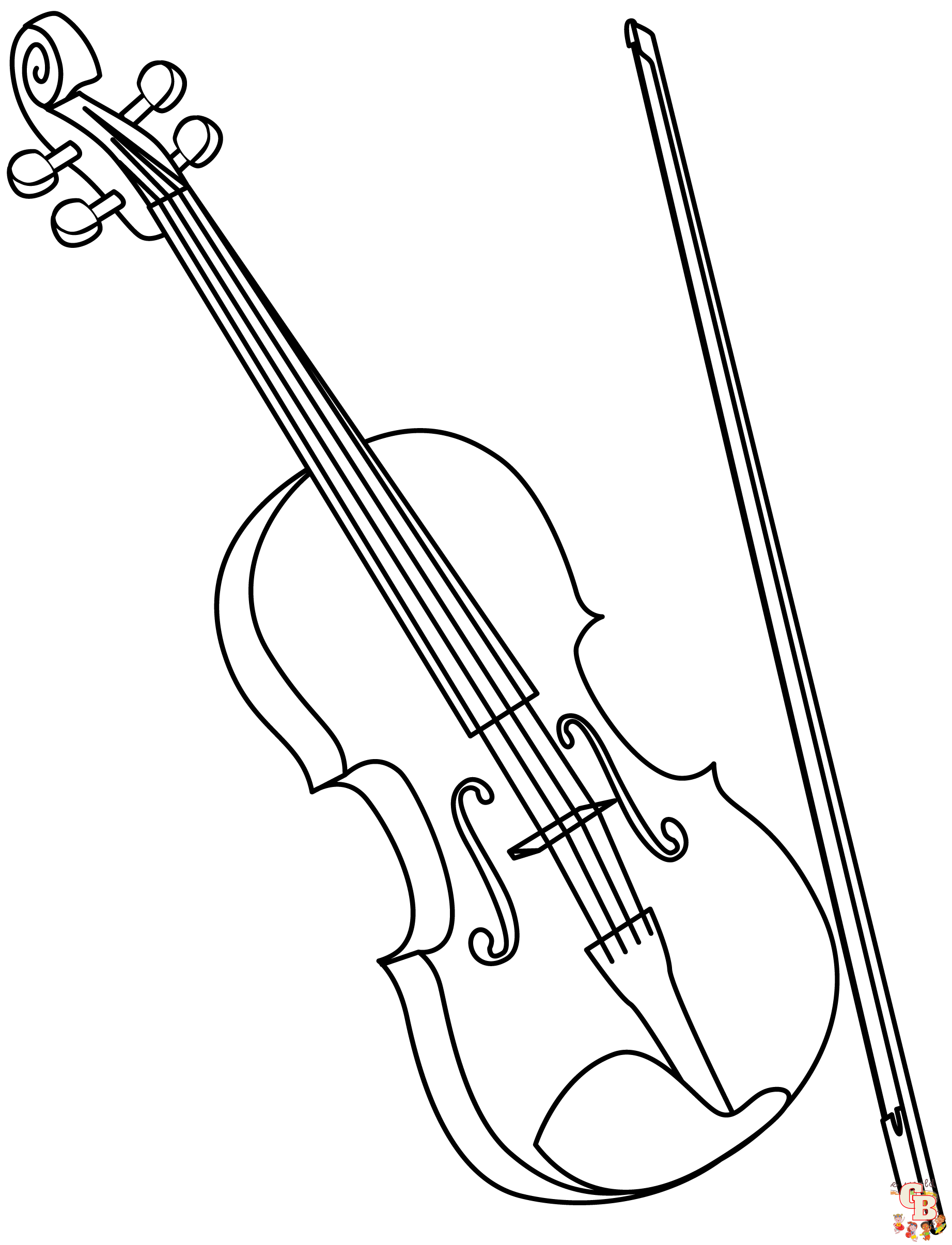 Discover the best violin coloring pages for kids