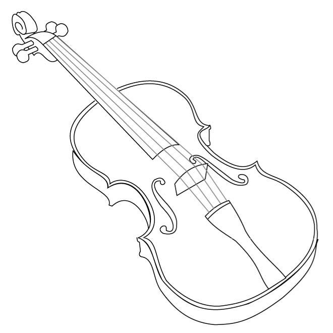 Violin musical instrument royalty free stock svg vector