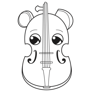 Violin outline vector art png images free download on