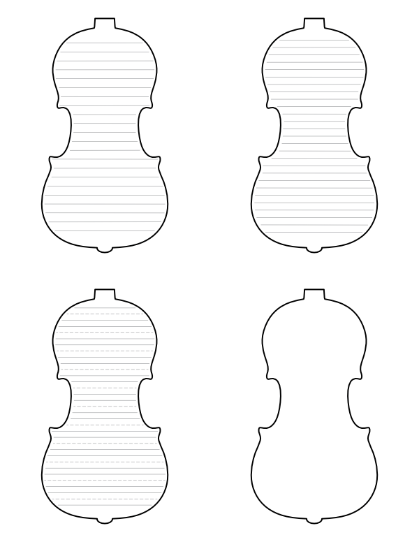 Free printable violin