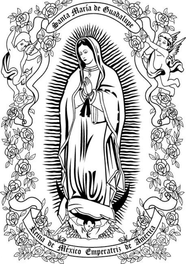 Bildergebnis fãr our lady of guadalupe coloring page free printable coloring pages virgen de guadalupe imãgenes de la virgen virgen de guadalupe mexico