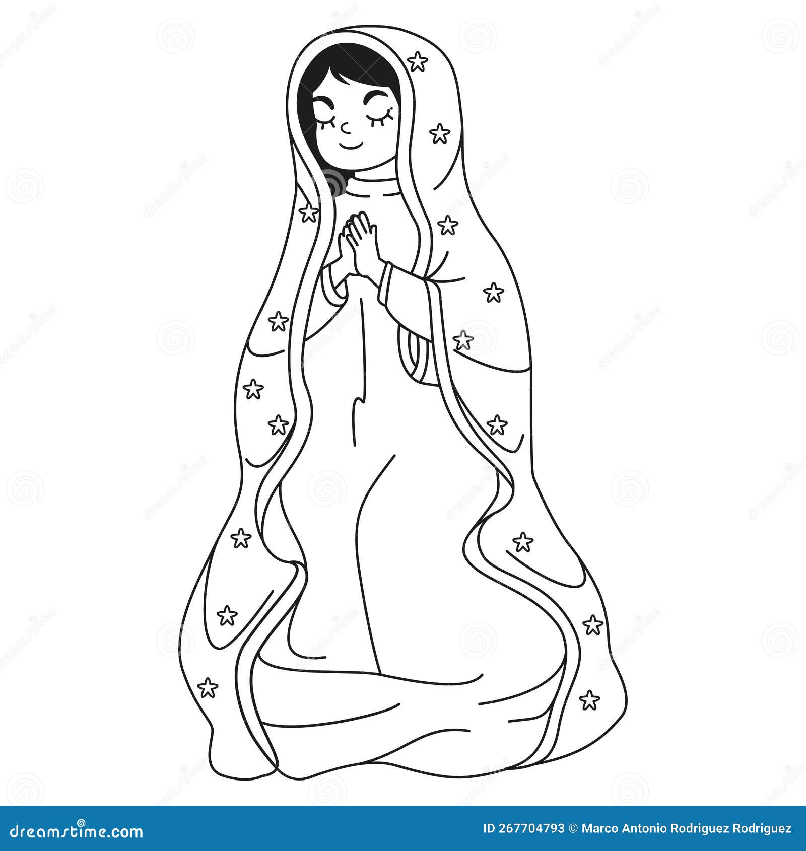 Black white virgin guadalupe stock illustrations â black white virgin guadalupe stock illustrations vectors clipart