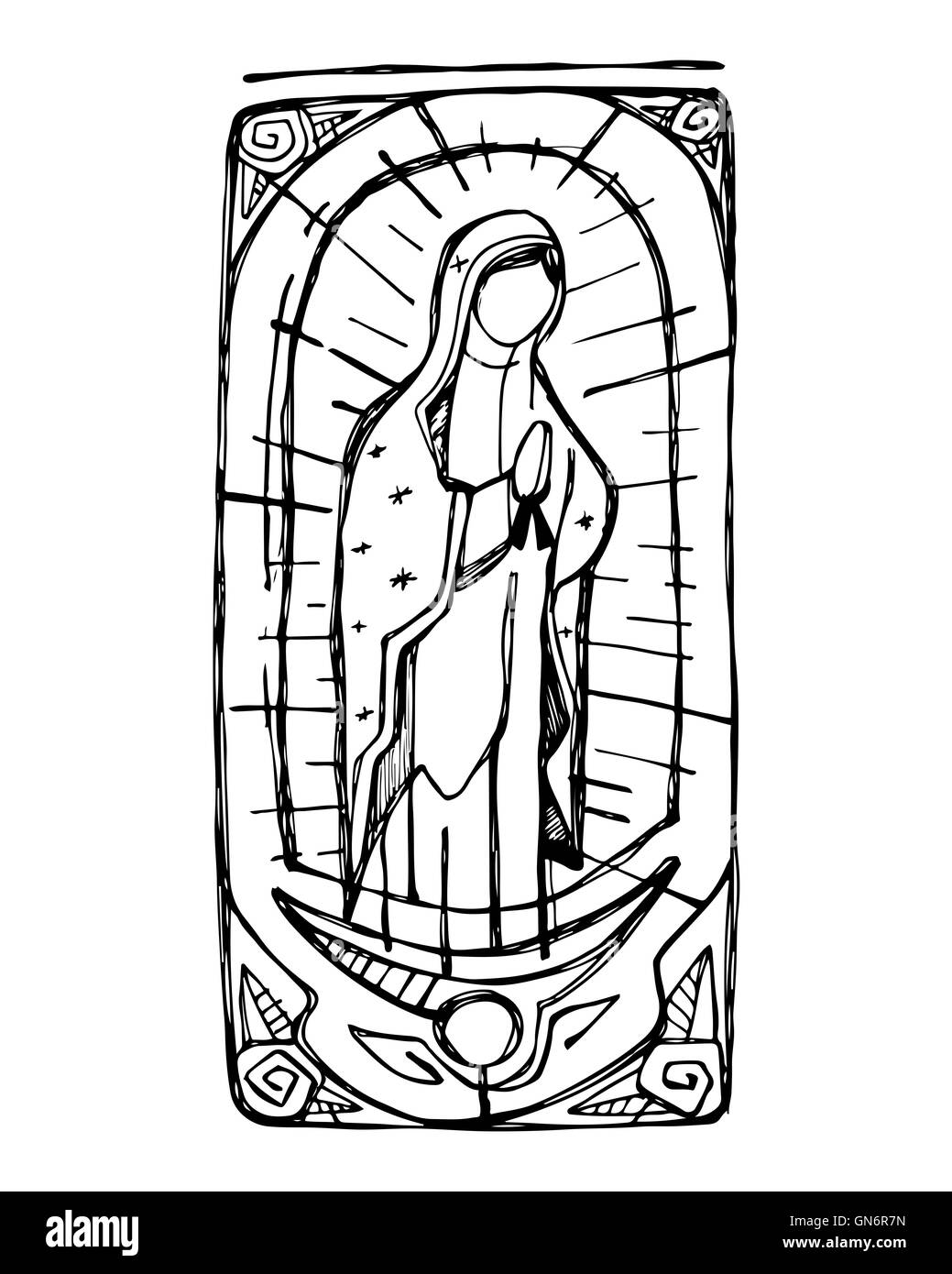 Our lady of guadalupe cut out stock images pictures