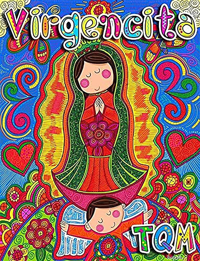 Virgen de guadalupe for kids para niãos x virgencita plis para primera union sacramento de confirmacion regalo para cumpleanos posters prints