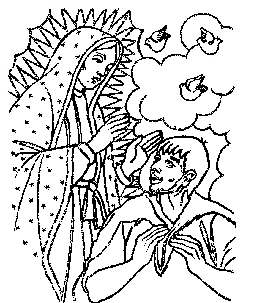 La virgen de guadalupe drawings