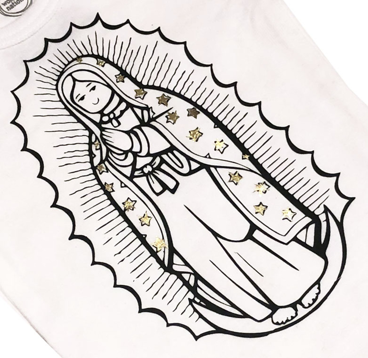 Baby virgen de guadalupe outfit bodysuit mexican spanish baptism