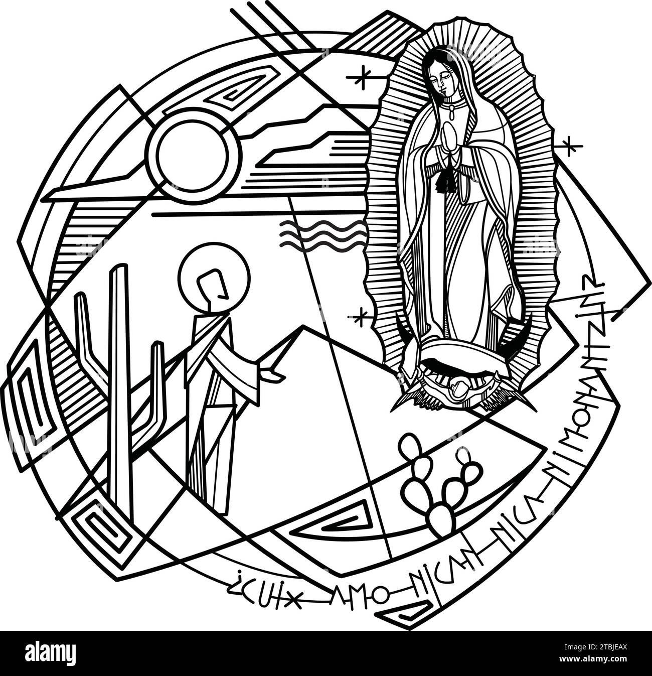 Virgin of guadalupe drawing hi