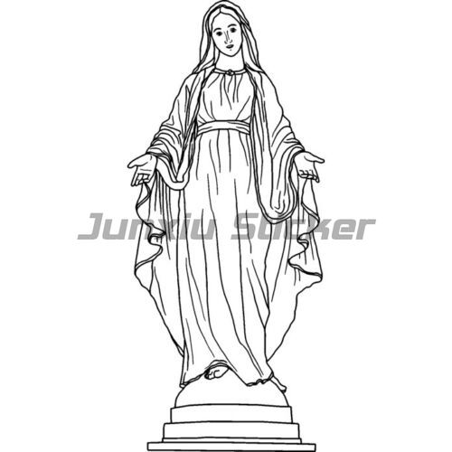 Virgen de guadalupe praying hands catholic decal vinyl car window virgin mary stickers