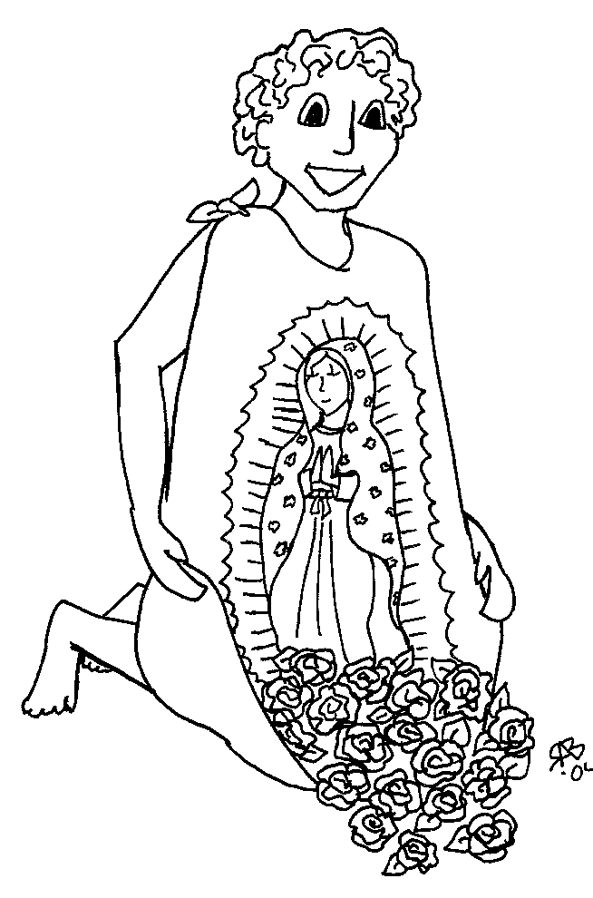 Virgen de guadalupe coloring pages