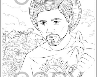 Saint juan diego coloring pages