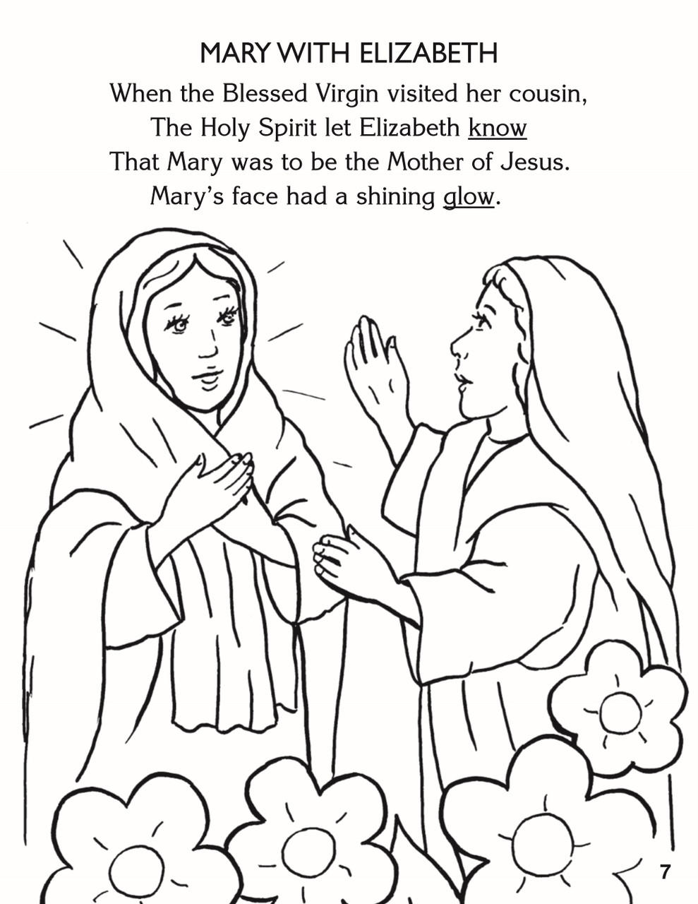 St joseph mary coloring book